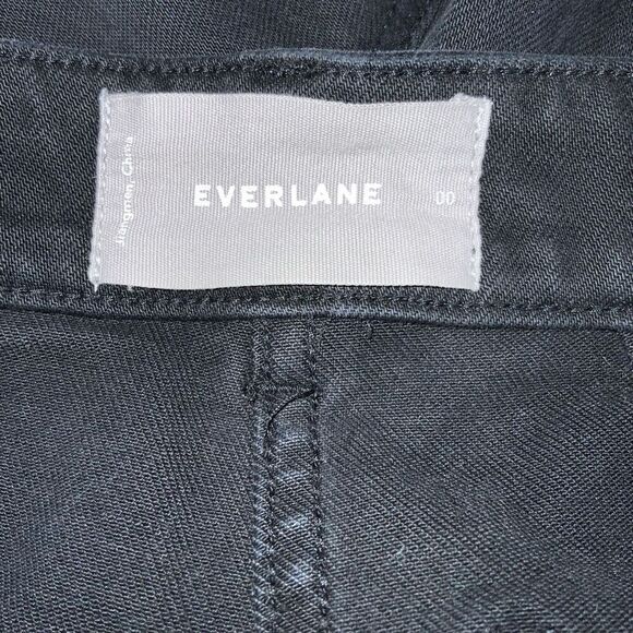 Everlane Cropped Straight Regular Black Denim Jeans size 00 - Picture 6 of 7